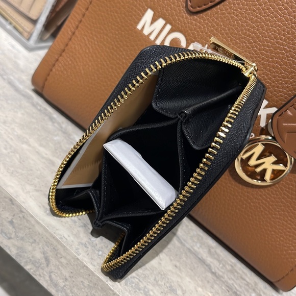 Michael Kors Jet Set Travel Medium Zip Around Card Case 
Color: Black
NWT - Picture 11 of 16